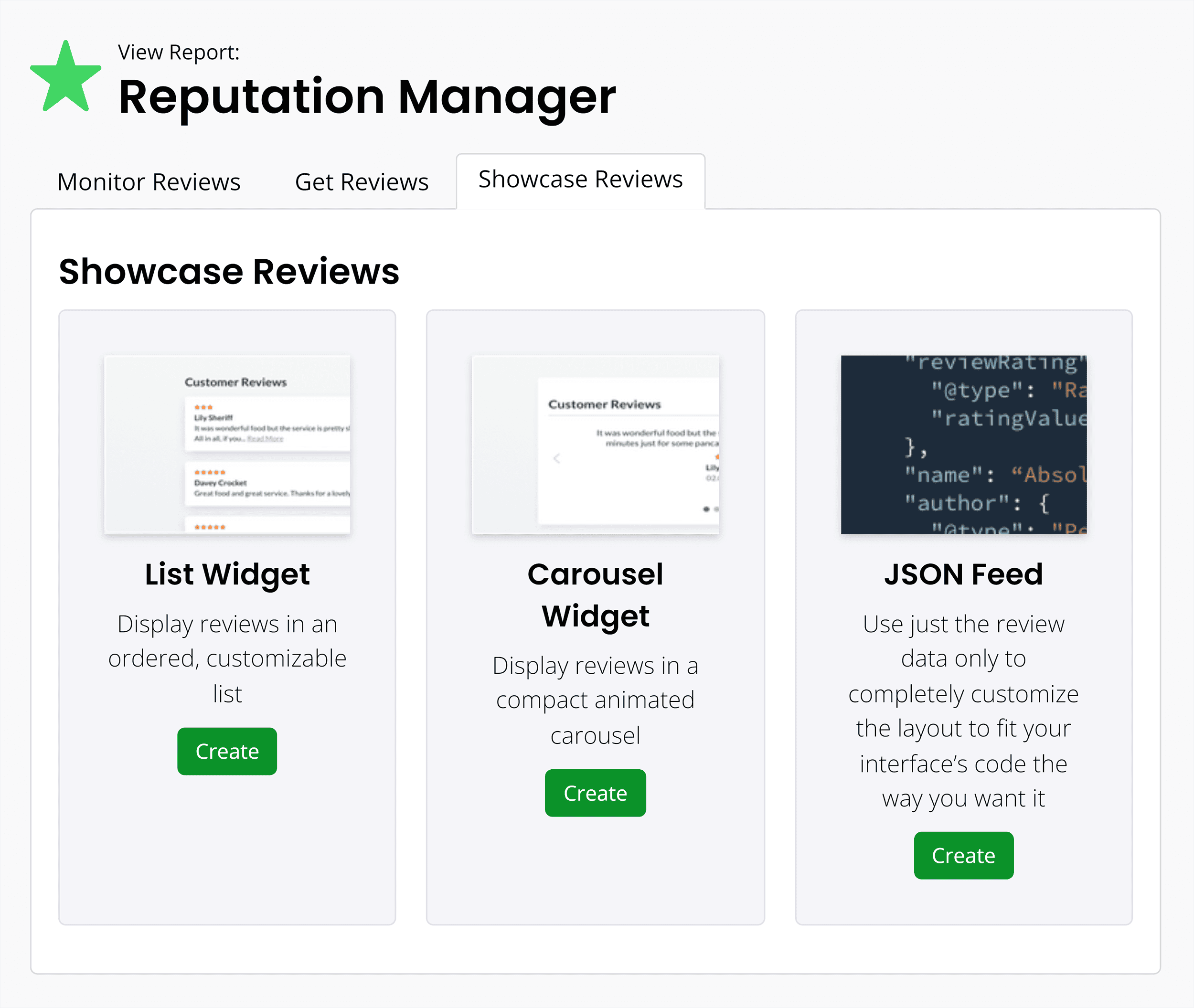 BrightLocal – 展示评论