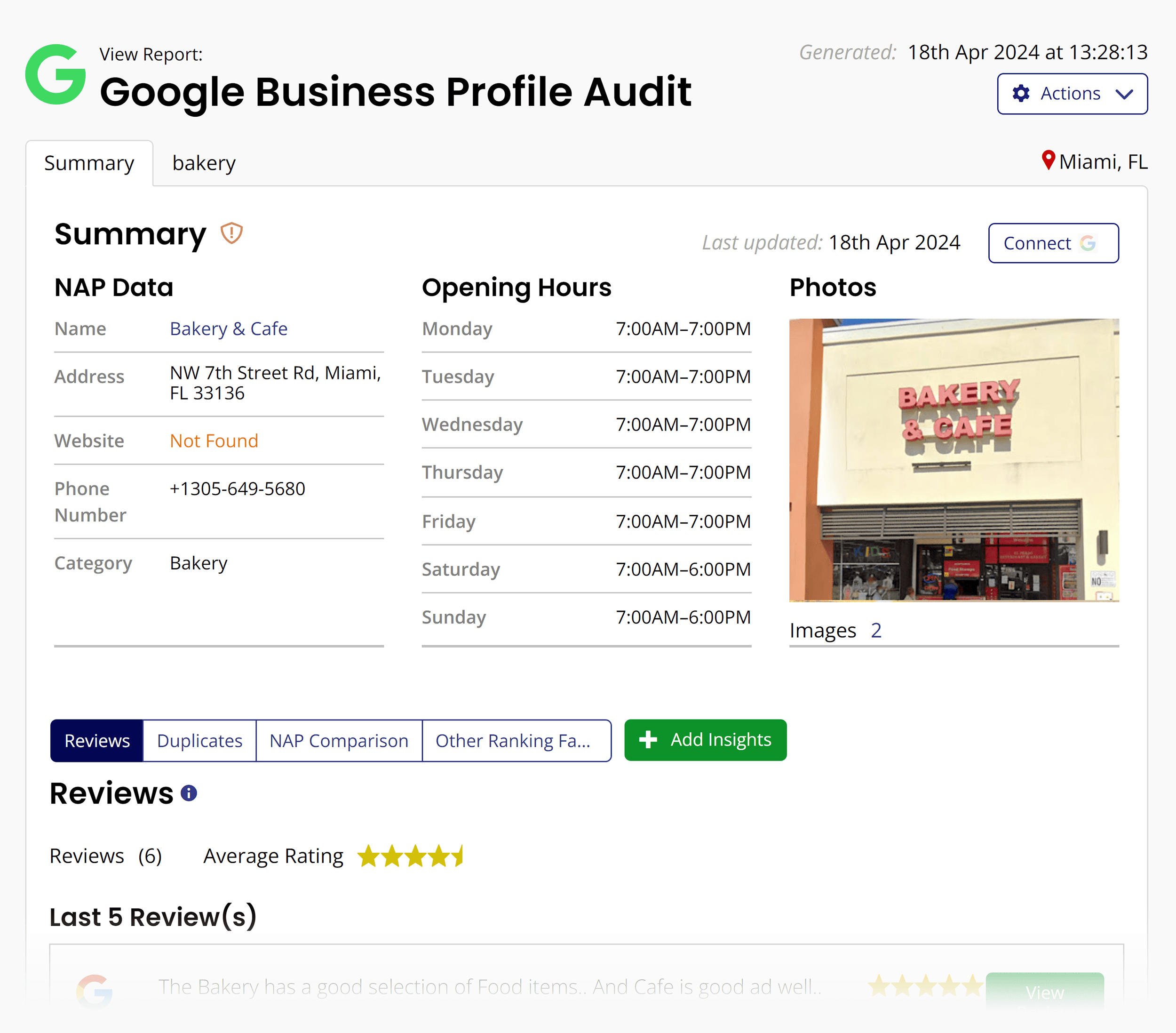 BrightLocal – 英镑审计