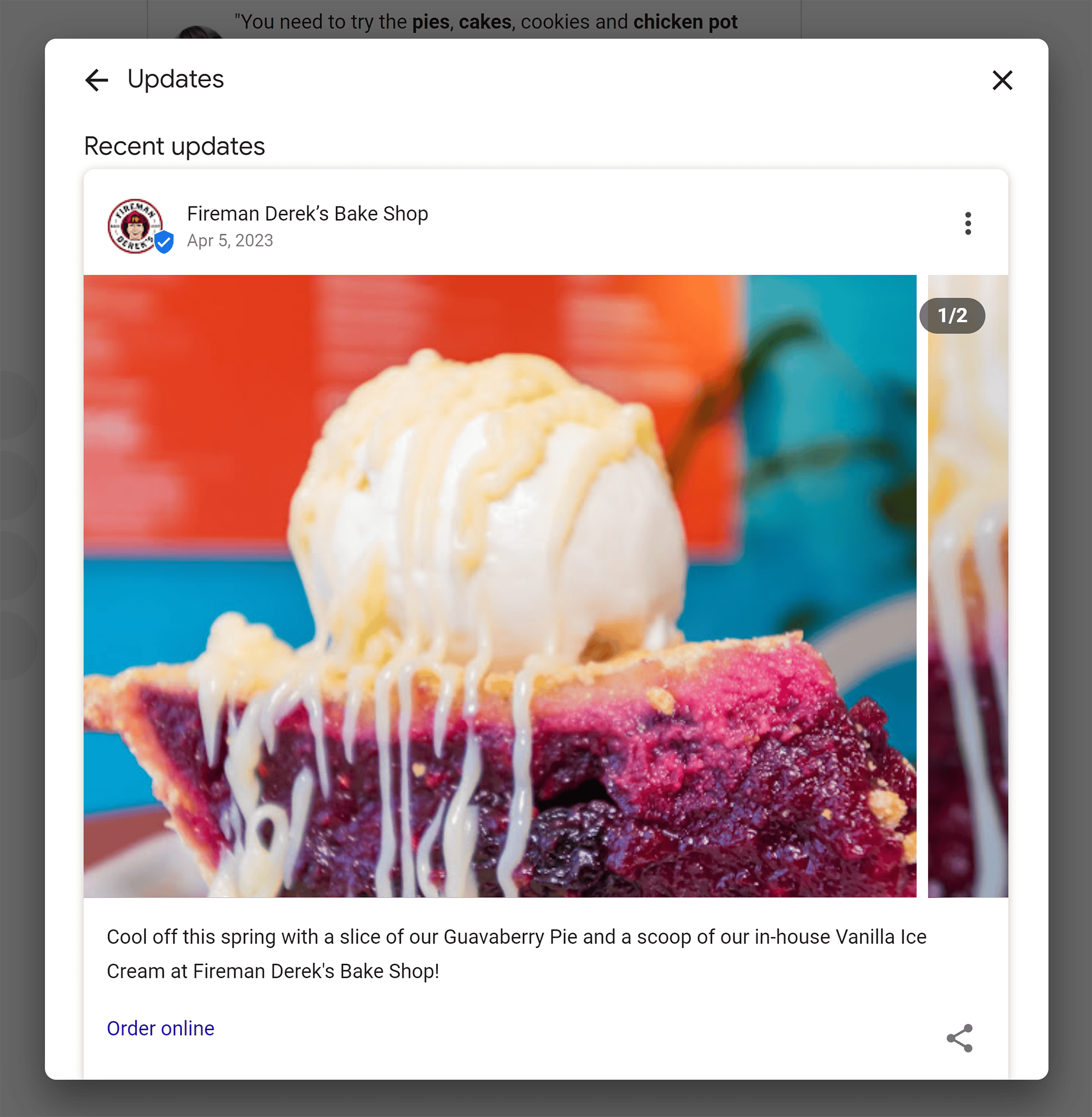 Google 商家 – 更新