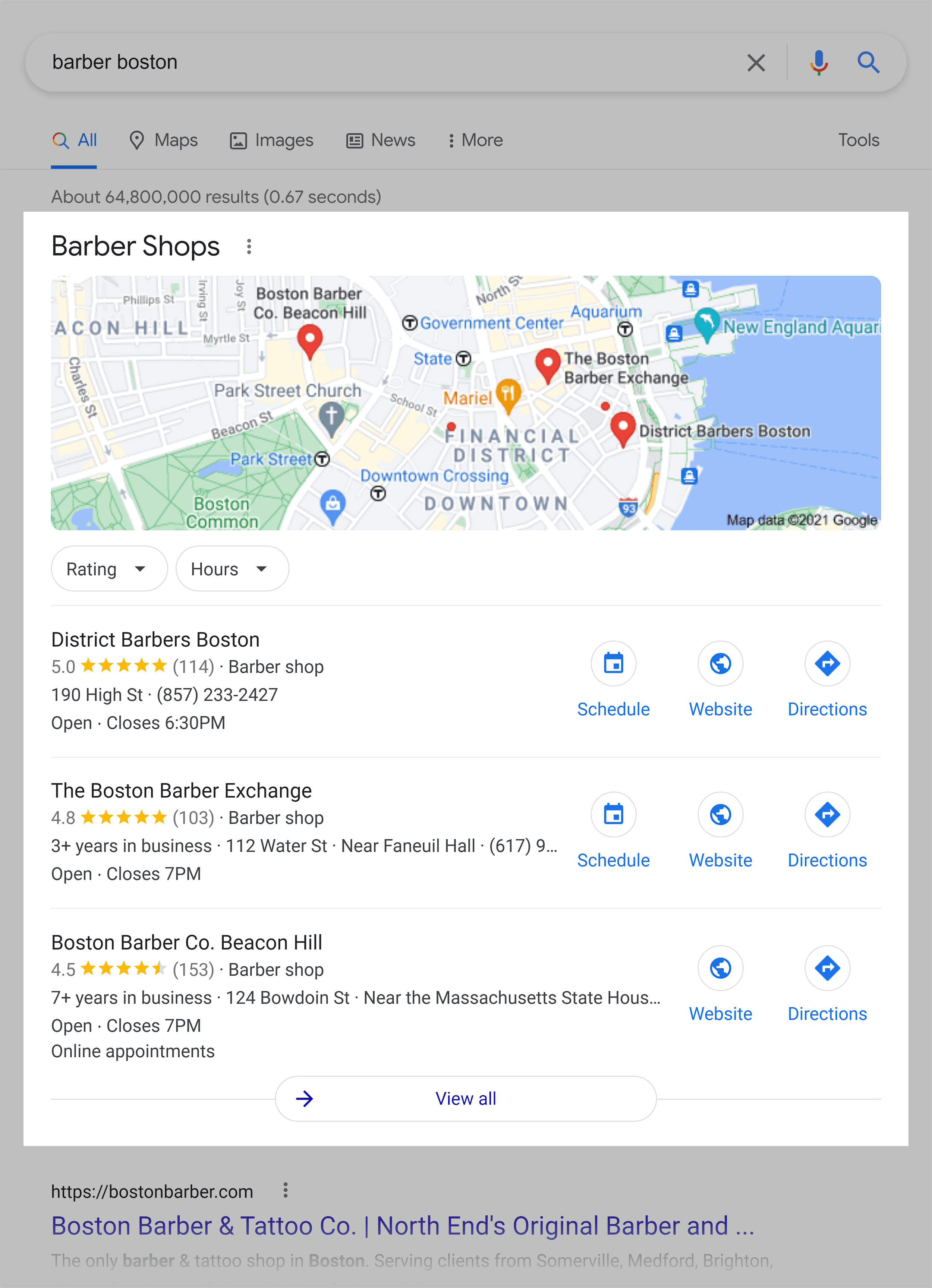 Google SERP – 地图包