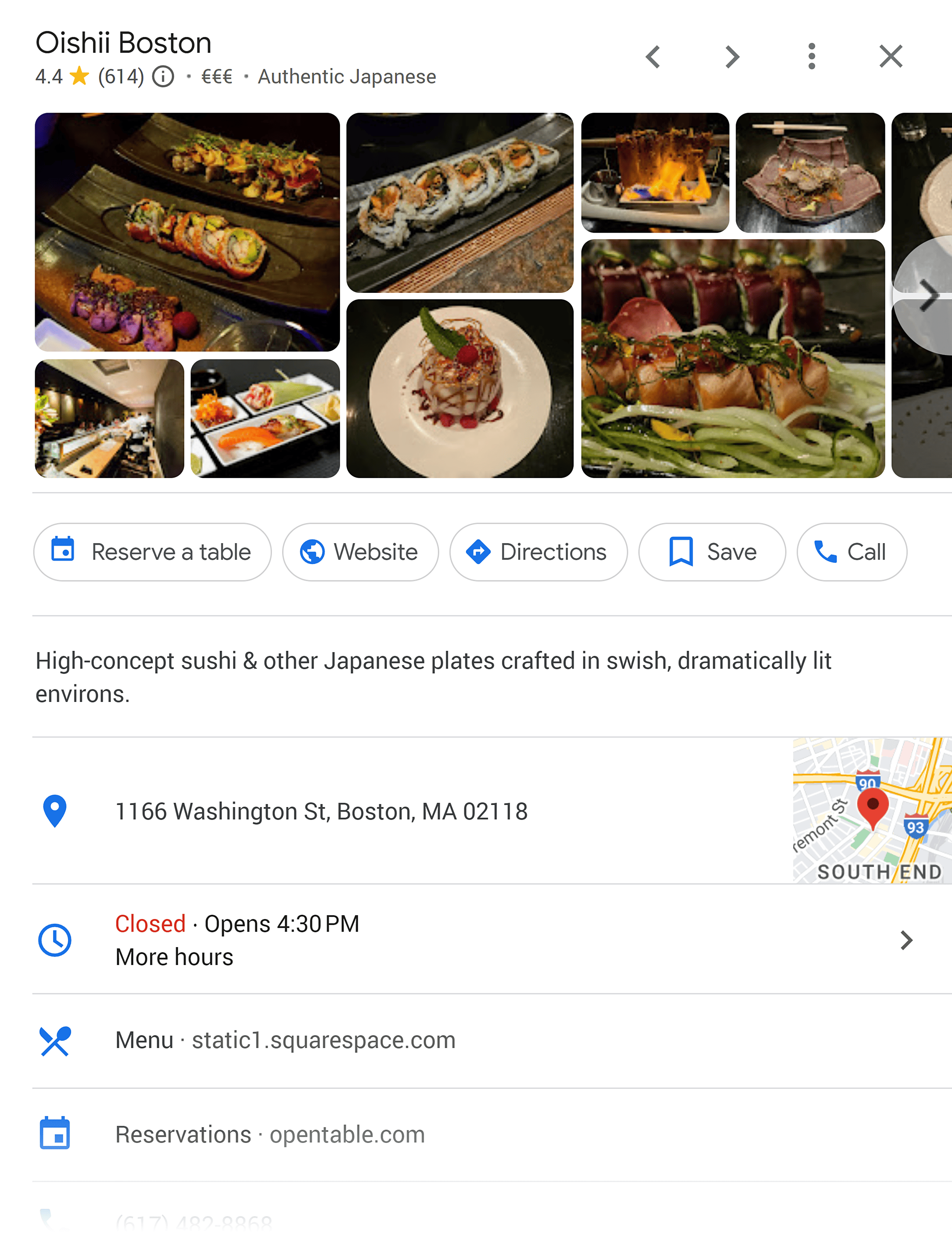 Google SERP – 列表详细信息