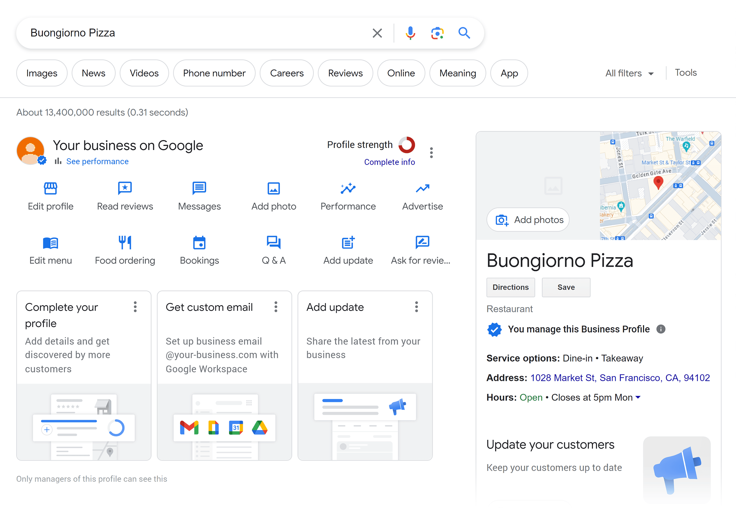 Google 商家 – 概览